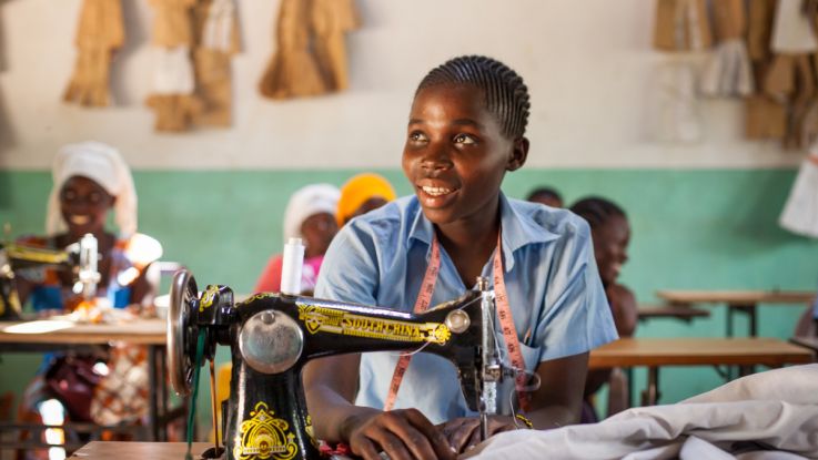 Young women supported by ActionAid's projects in Kilifi County, Kenya