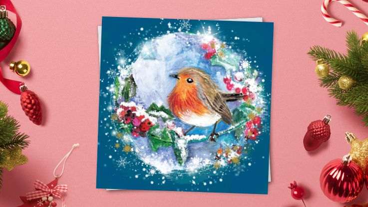 Charming robin charity christmas cards