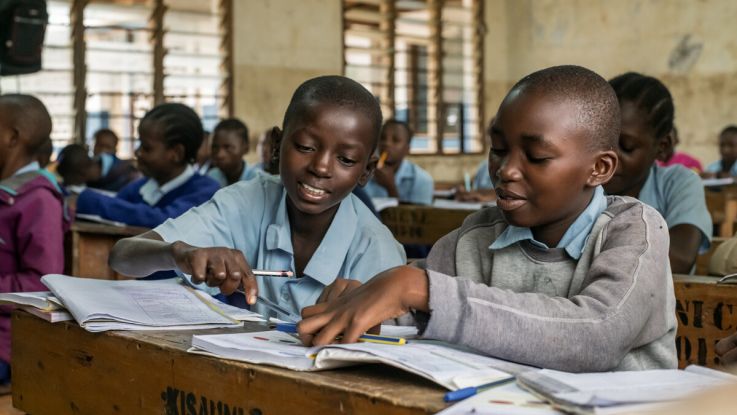 Children at a school in Kenya. Rehema Baya / Africa Film Network / ActionAid